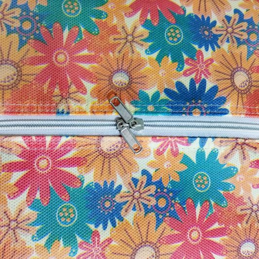 120 GSM Non-Woven Floral Print Multipurpose Travel Storage Bag