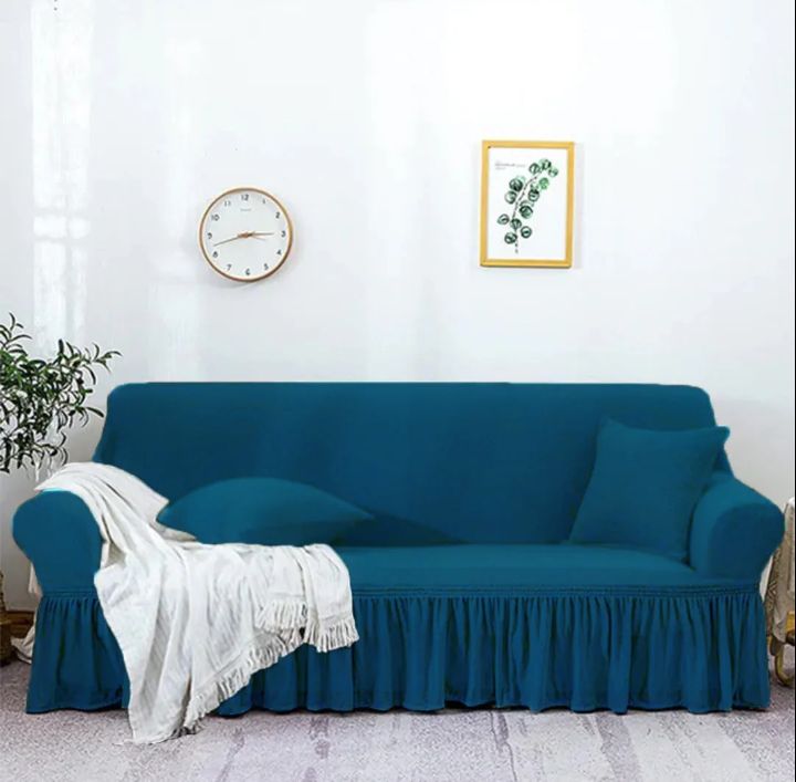 Turkish Style Mesh Sofa Cover โ Robbin Blue eclassstore.pk
