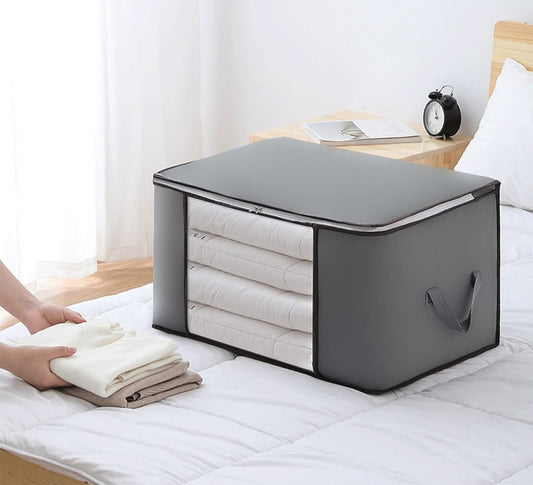 Dyed Gray 120 GSM Non-Woven Blankets & Clothes Storage Bags.