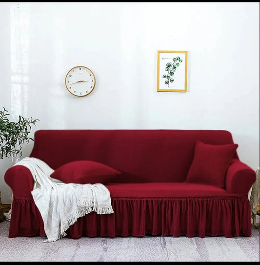 Turkish Style Mesh Sofa Cover – Maroon eclassstore.pk