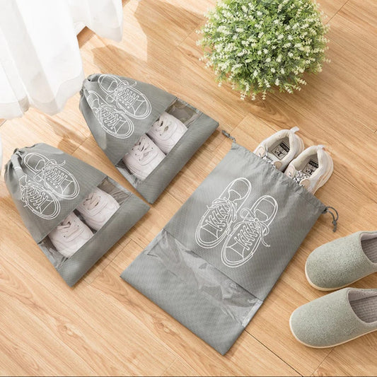 Non-Woven Dustproof Drawstring Bag / Travel Shoe Storage Pouches
